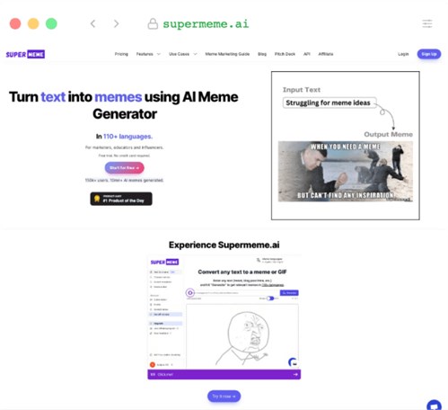 Supermeme网页截图