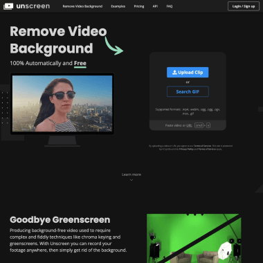 Unscreen网页截图