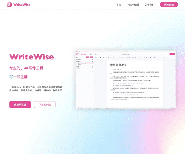 WriteWise网页截图